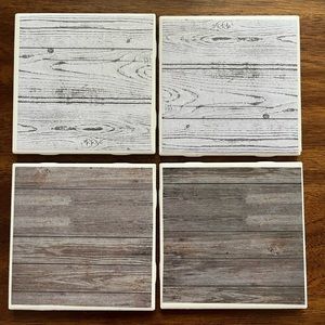 Handmade Tile Coasters - Beautiful Farmhouse Style Coasters